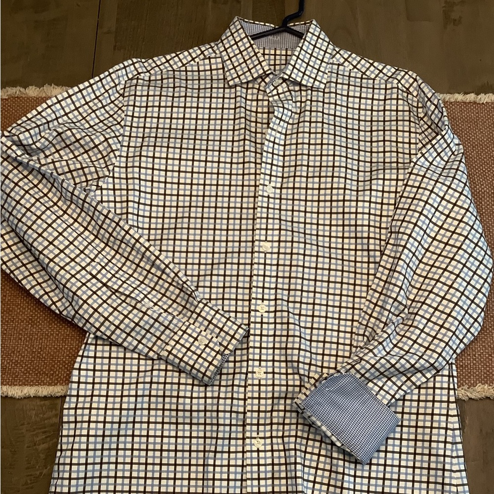 J.Hilburn Men’s Custom Dress shirt 16/36. 100% cotton